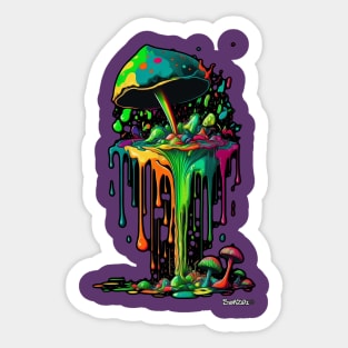 Dripping Shrooms Sticker